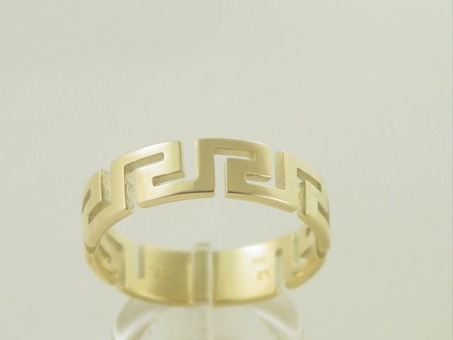 Greek Key Rings|meander Ring|greek Jewelry|greek Gold Rings Intended For Greek Key Rings (View 5 of 25)