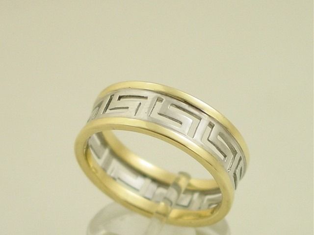 Greek Key Rings|meander Ring|greek Jewelry|greek Gold Rings With Greek Key Rings (View 8 of 25)