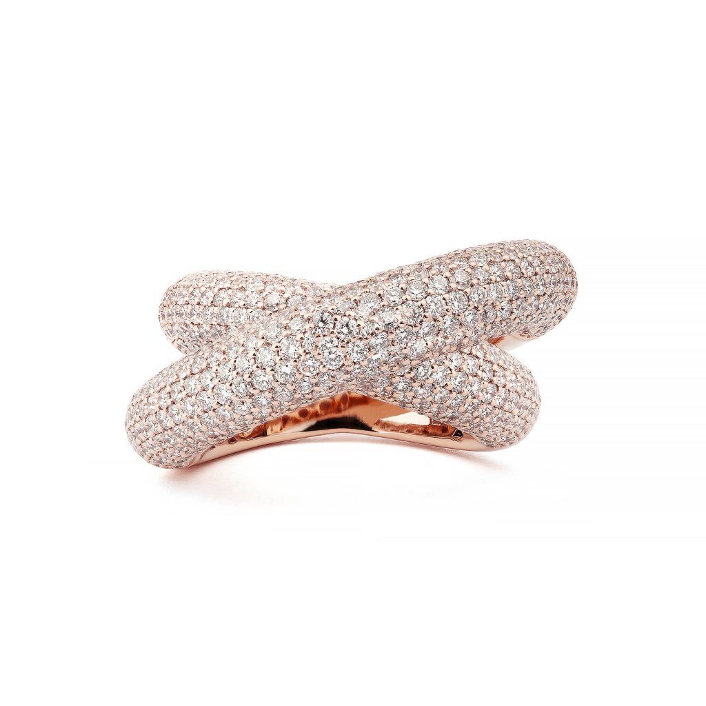 Infinity Loop Ring Diamond Full Pavé – Engelbert Within Bubbles Infinity Diamond Pave Rings (View 21 of 25)
