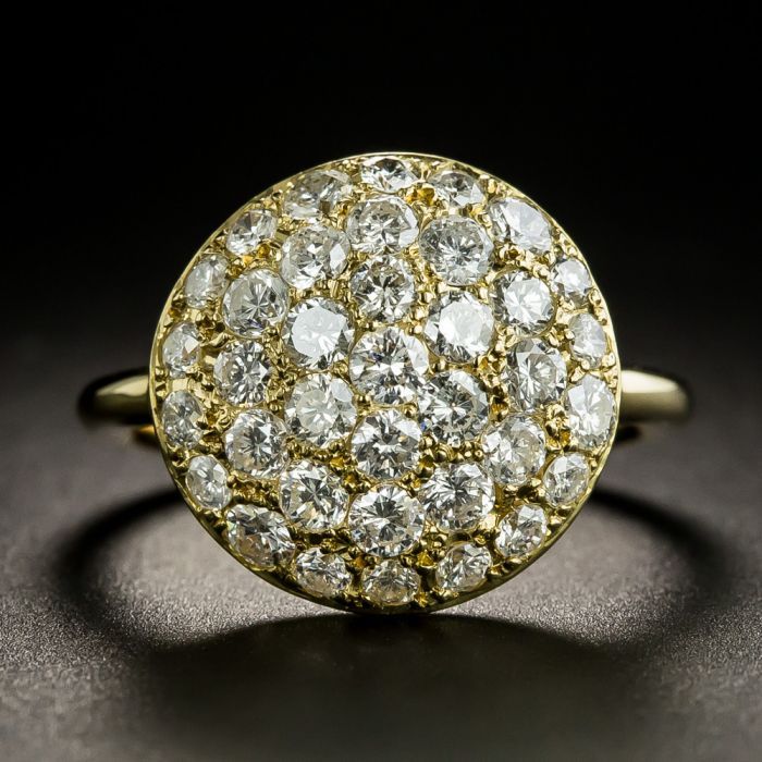 Lang Antique & Estate Jewelry For Starry Yellow Diamond Dome Rings (View 4 of 25)