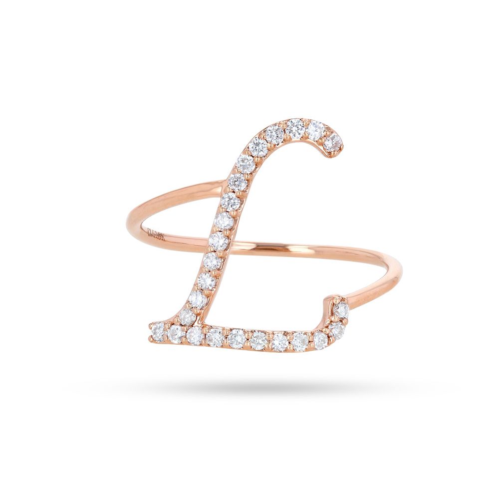 Love Letters Ring – Adelya Jewellery For Love Letters Diamond Letter Rings (View 4 of 25)