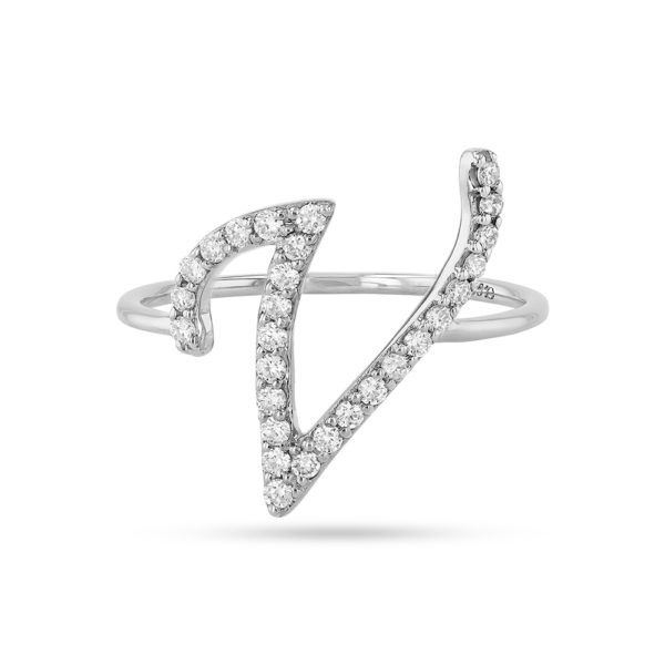 Love Letters Ring – Adelya Jewellery Throughout Love Letters Diamond Letter Rings (View 5 of 25)