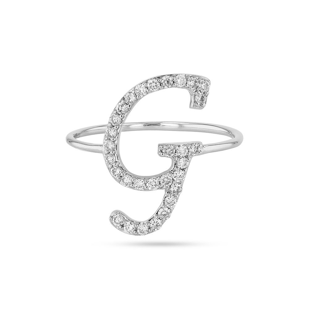 Love Letters Ring – Adelya Jewellery With Love Letters Diamond Letter Rings (View 6 of 25)