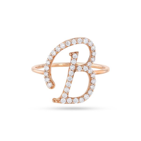 Love Letters Ring – Adelya Jewellery With Regard To Love Letters Diamond Letter Rings (View 3 of 25)