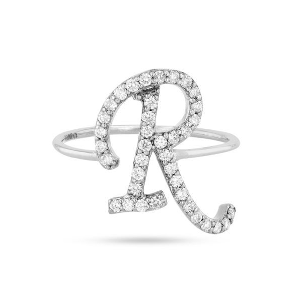 Love Letters Ring – Adelya Jewellery Within Love Letters Diamond Letter Rings (View 1 of 25)