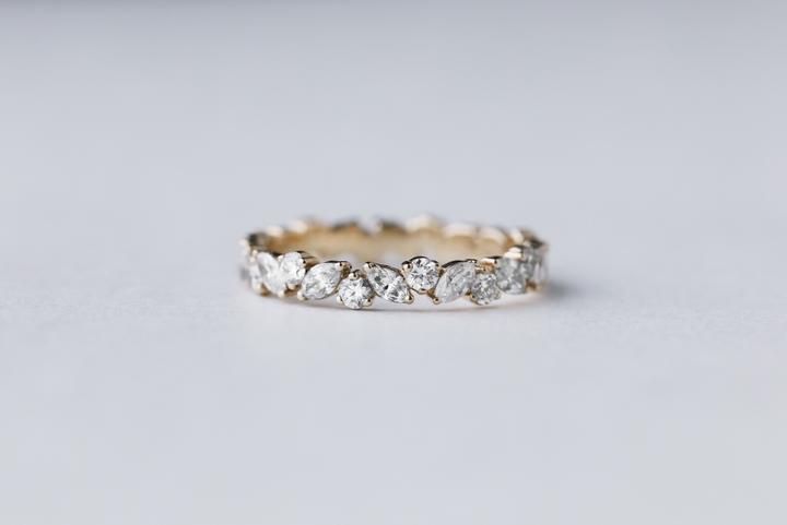Marquise Cluster Diamond Ring | Diamond Wedding Bands, Morganite Engagement  Ring, Steel Wedding Ring With Regard To Marquise Shape Eternity Band Rings With Round Diamonds (View 24 of 25)