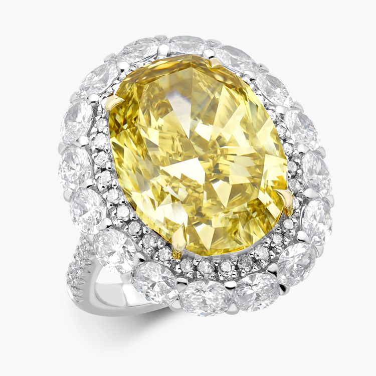 Masterpiece Honey Diamond Cluster Ring 10.60ct In Platinum & Yellow Gold |  Pragnell Throughout Diamond Cluster Square Cocktail Rings (Photo 25 of 25)