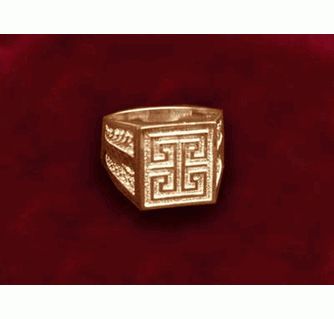 Men's 14k Gold Greek Key Ring For Greek Key Rings (View 7 of 25)