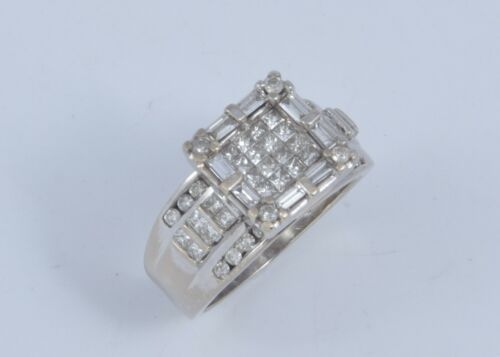 Nice 14k White Gold Square Top Ladies  (View 10 of 25)
