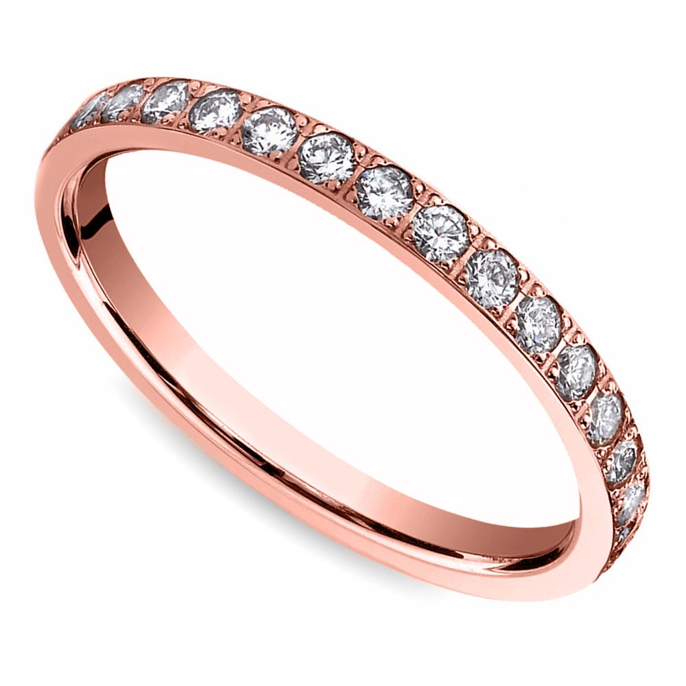 Pave Diamond Eternity Ring In Rose Gold (3/4 Ctw) Within Diamond Pave Eternity Band Rings (View 24 of 25)
