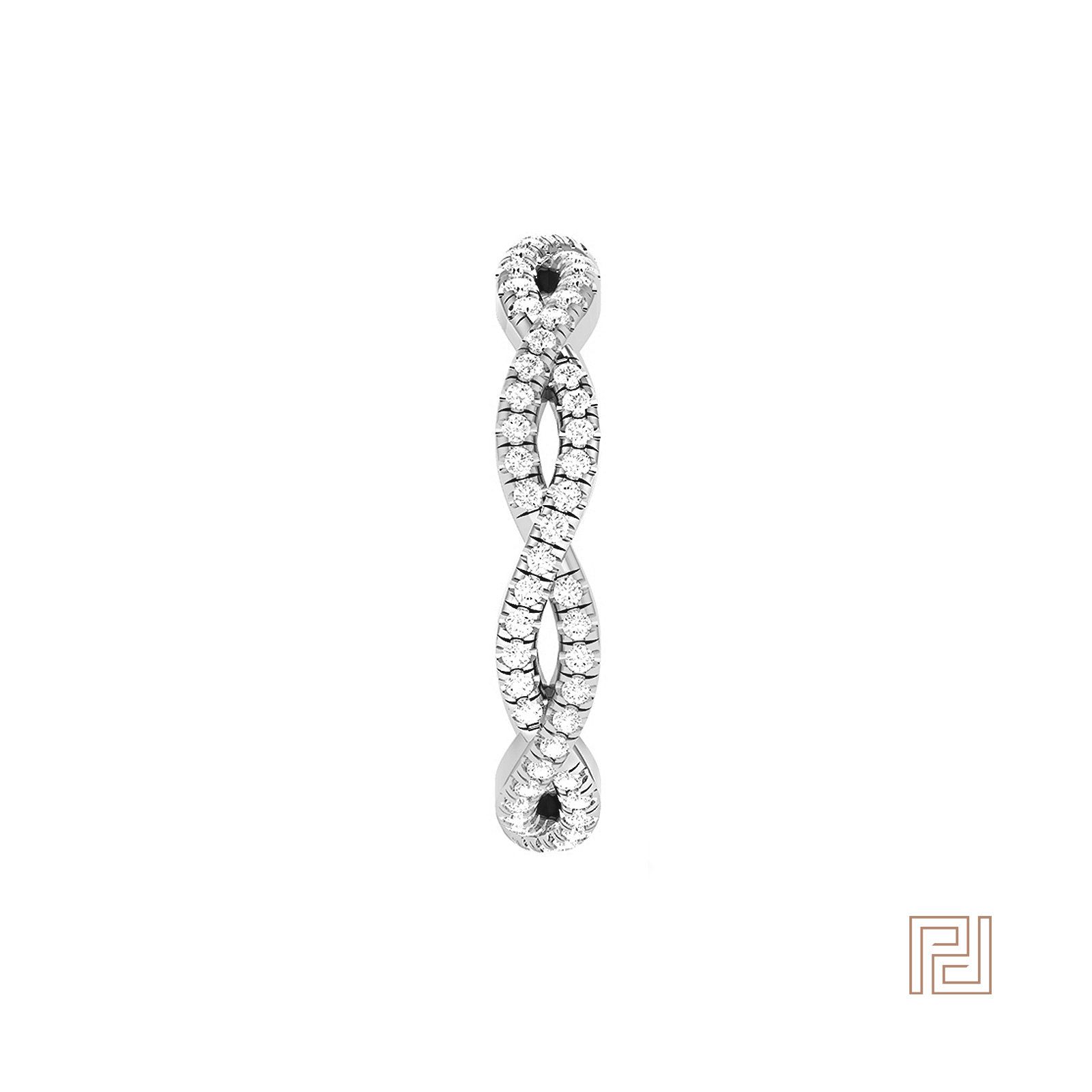 Platinum Pavé Infinity Ring | Pugata Jewellery For Bubbles Infinity Diamond Pave Rings (View 19 of 25)