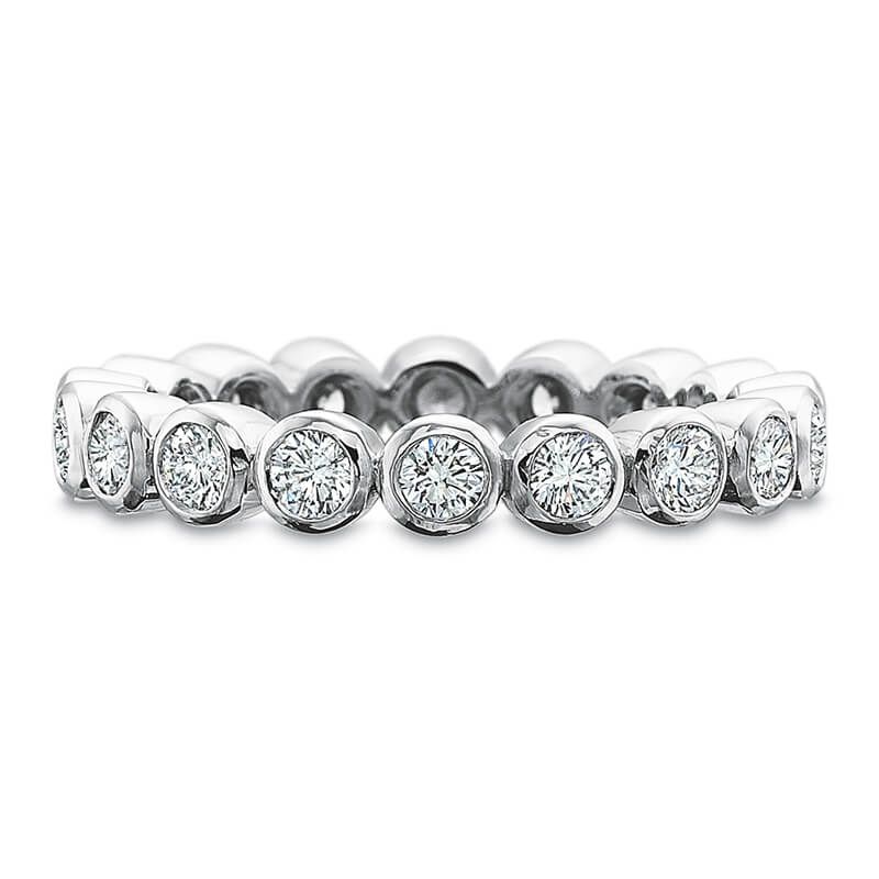 Precision Set Classic Collection Diamond Bezel Bubble Eternity Ring | 6403  – Seattle Diamonds Intended For Bubbles Bezel Diamond Trio Rings (View 15 of 25)