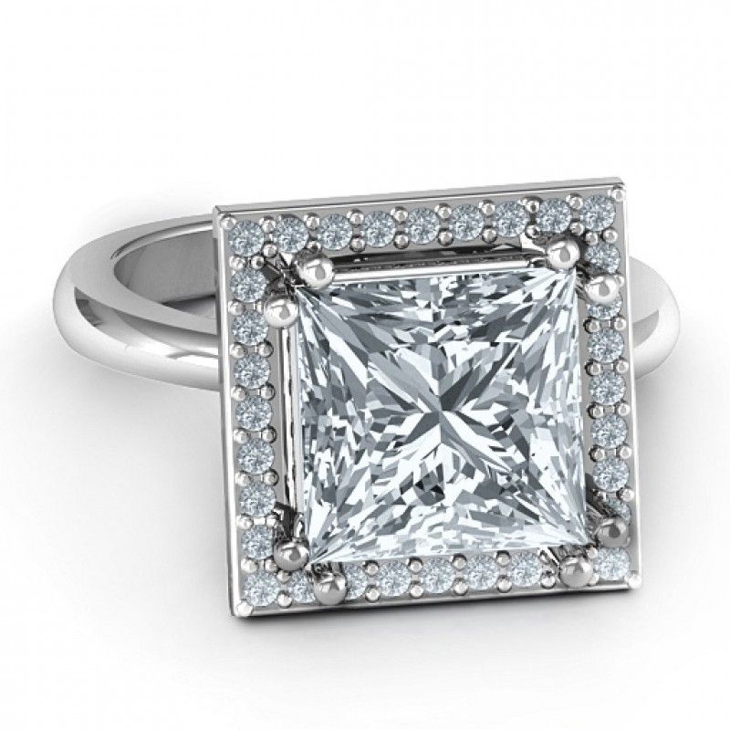 Princess Cut Cocktail Rings Discount, Save 55% (View 8 of 25)