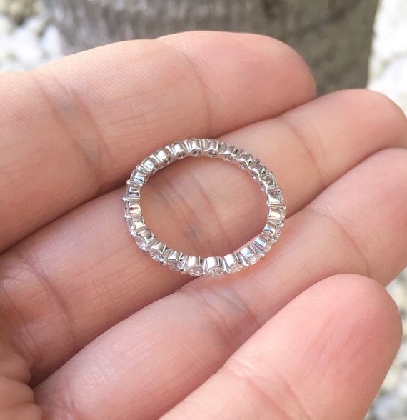 Ready To Ship Diamond Bubble Ring/ Eternity Lab Grown Diamond – Etsy For Bubbles Infinity Diamond Pave Rings (View 7 of 25)