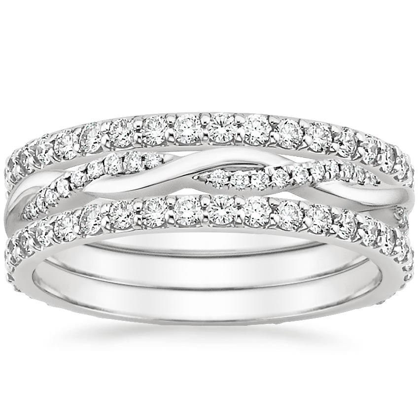 Ring Jackets And Ring Stacks For Modern Brides – Brilliant Earth Blog Regarding Stackable Diamond Twist Band Rings (View 15 of 25)