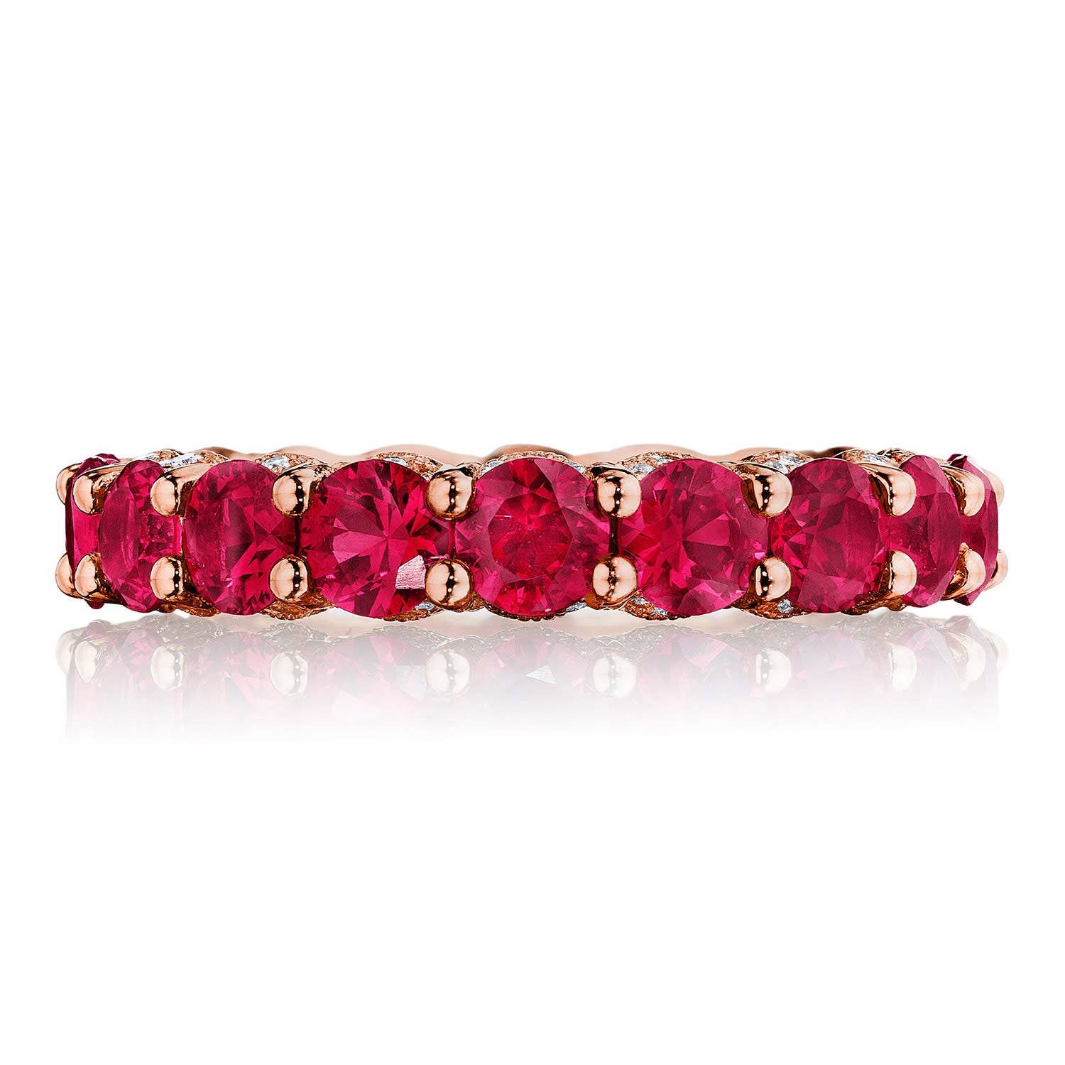Round Ruby Eternity Band Throughout Ruby Eternity Rings (View 12 of 25)