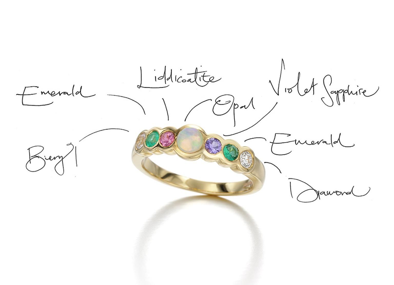 Send A Bejewelled Love Letter With Acrostic Jewels That Spell Out A Hidden  Message | The Jewellery Editor Pertaining To Love Letters Diamond Letter Rings (View 19 of 25)
