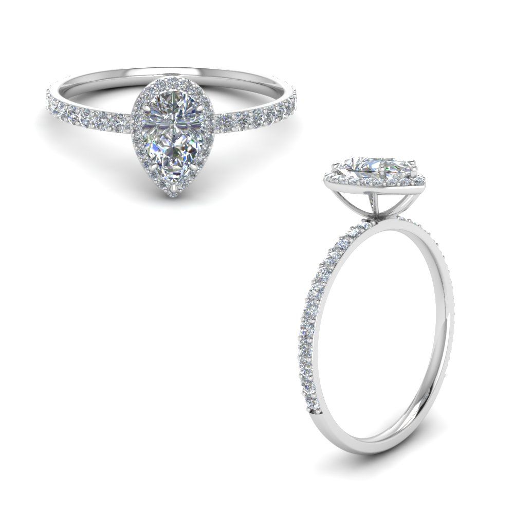 Stunning Pear Shaped Petite Engagement Rings | Fascinating Diamonds For Petite Pear Shape Diamond Rings (View 6 of 25)