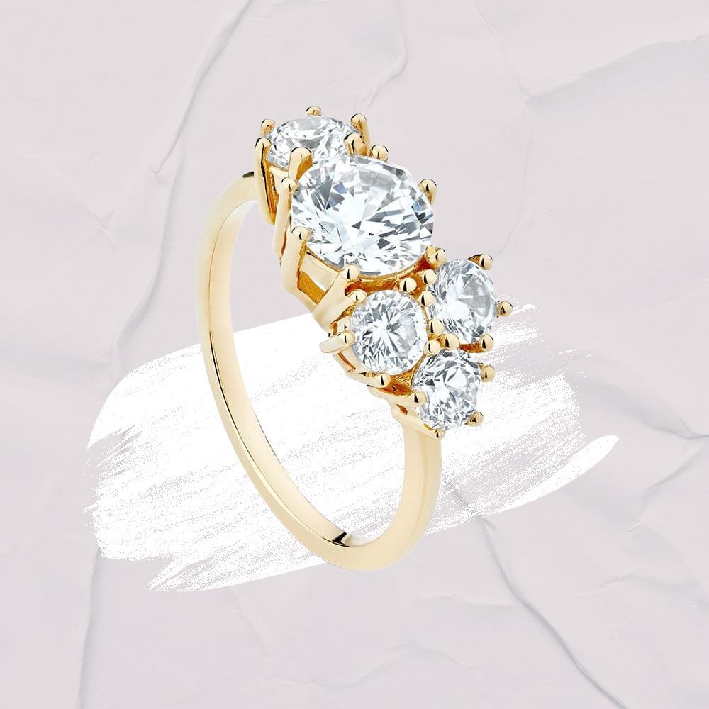 The 28 Best Cluster Engagement Rings Of 2022 Inside Diamond Cluster Rings (View 1 of 25)