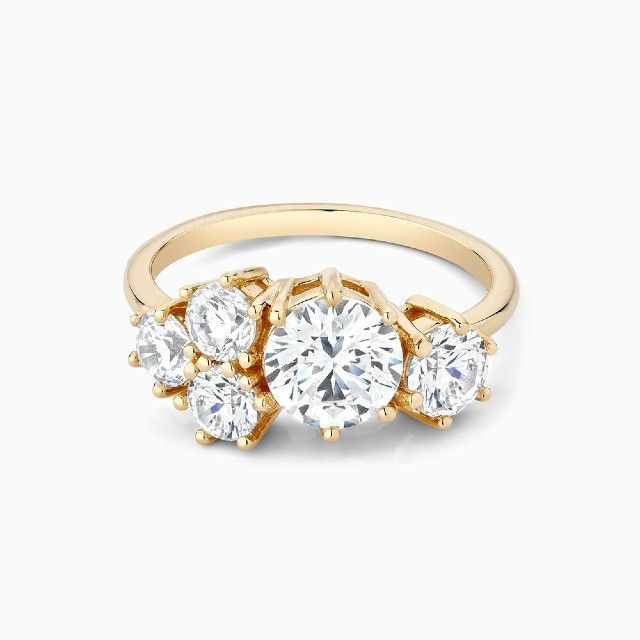 The 28 Best Cluster Engagement Rings Of 2022 Intended For Diamond Cluster Rings (View 9 of 25)
