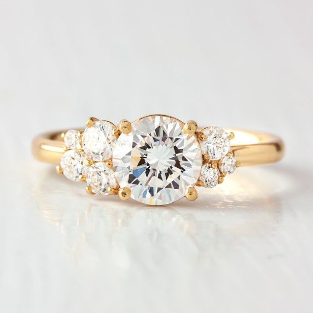 The 28 Best Cluster Engagement Rings Of 2022 With Regard To Diamond Cluster Rings (View 10 of 25)
