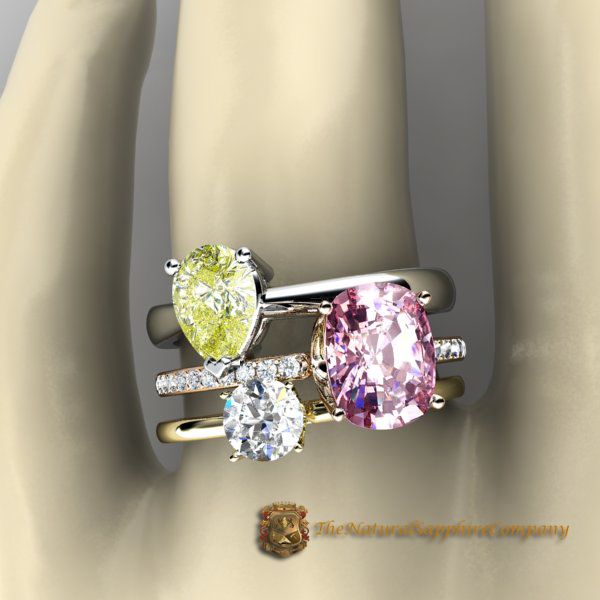The Natural Sapphire Company Within Stackable Pink Sapphire Rings (View 13 of 25)