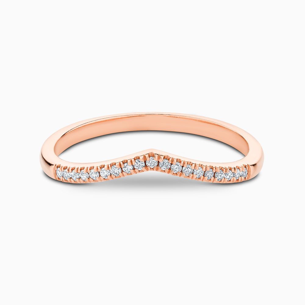 V Shaped Diamond Pavé Wedding Ring Within V Shaped Rings With Diamond Pave (View 8 of 25)