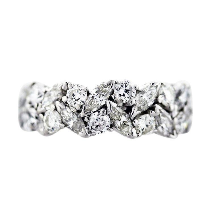 Wedding Ring Eye Candy: Marquise Wedding Rings – Paperblog | Round Diamond  Eternity Band, Eternity Band Diamond, Eternity Ring Diamond Pertaining To Marquise Shape Eternity Band Rings With Round Diamonds (View 9 of 25)