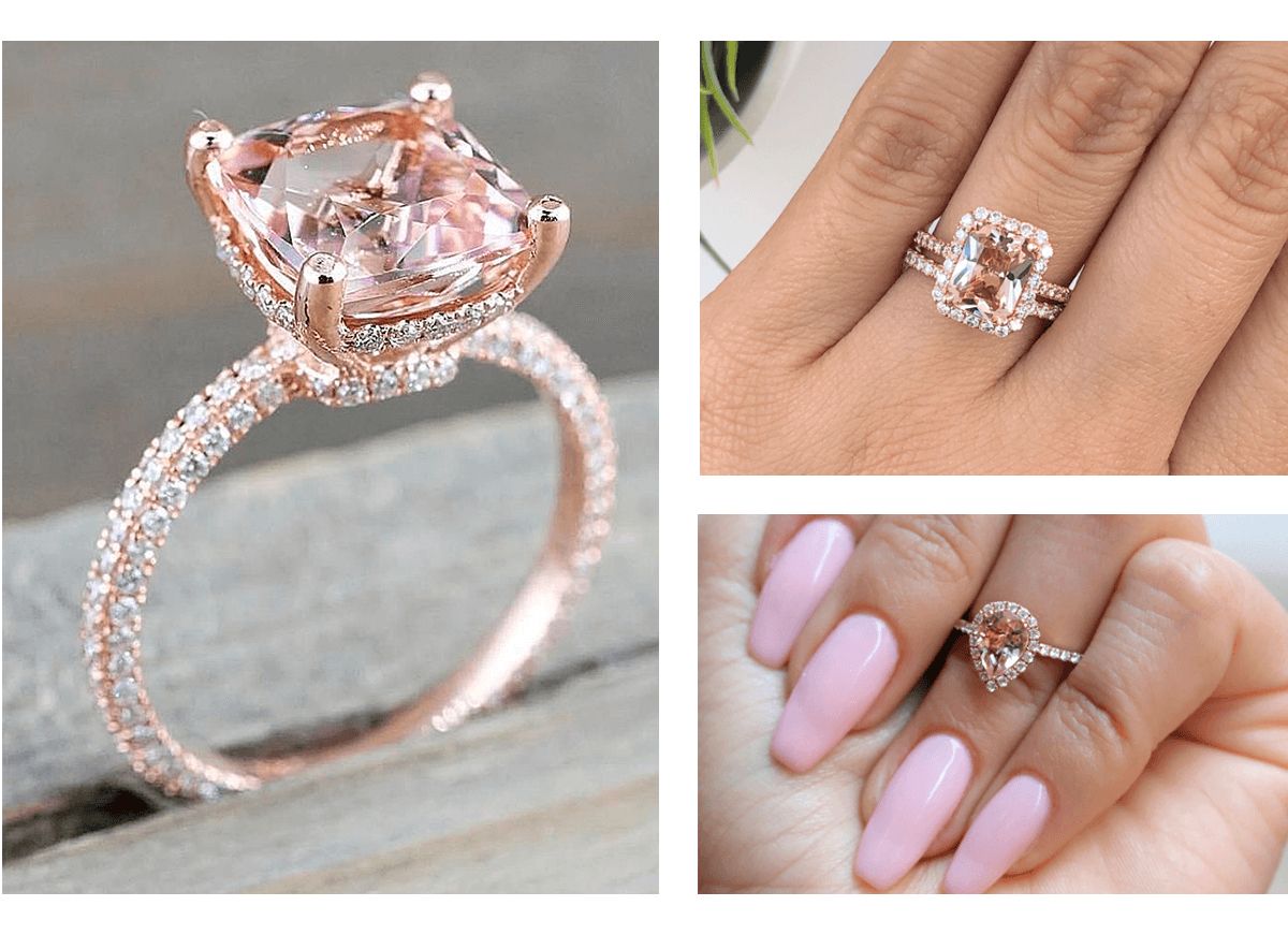 Your Complete Guide To Morganite Engagement Rings – Ninavova Inside Morganite Halo Rings (View 18 of 25)