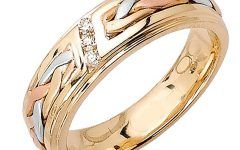  Best 15+ of Three Color Braided Wedding Bands