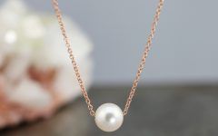 Offset Freshwater Cultured Pearl Circle Necklaces