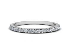 15 The Best Diamond Double Row Anniversary Bands in 14k White Gold