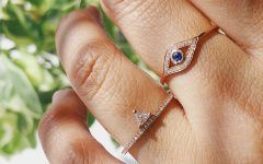 Evil Eye Sapphire and Diamond Rings