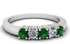 25 Photos Emerald Anniversary Rings