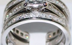 Wide Band Wedding Rings Sets