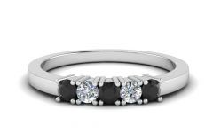 25 The Best Diamond Five Stone Anniversary Bands in Sterling Silver