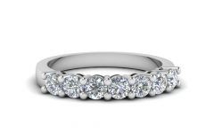  Best 25+ of Diamond Five Stone Triple Row Anniversary Bands in White Gold