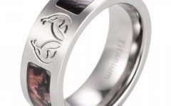 2024 Popular Titanium Camo Wedding Rings