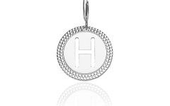 Letter H Alphabet Locket Element Necklaces