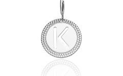 Letter K Alphabet Locket Element Necklaces