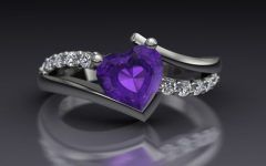 Amethyst and Diamonds Rings