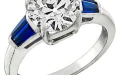 2024 Latest Platinum Diamond and Sapphire Engagement Rings