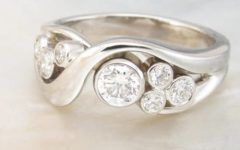 Bubbles Bezel Diamond Rings
