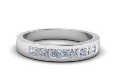  Best 25+ of Diamond Accent Channel Anniversary Bands in White Gold