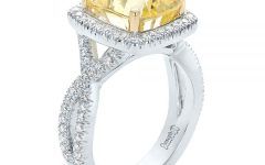 Yellow Sapphire and Diamond Rings