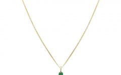 Royal Green May Birthstone Locket Element Necklaces