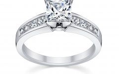 2024 Latest Princess Cut Diamond Engagement Rings with Side Stones