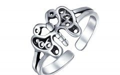 15 Collection of Butterfly Toe Rings