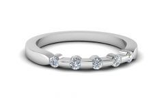 25 Collection of Diamond Five Stone Anniversary Bands in White Gold