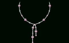 2024 Best of Lariat Pink Sapphire and Diamond Necklaces